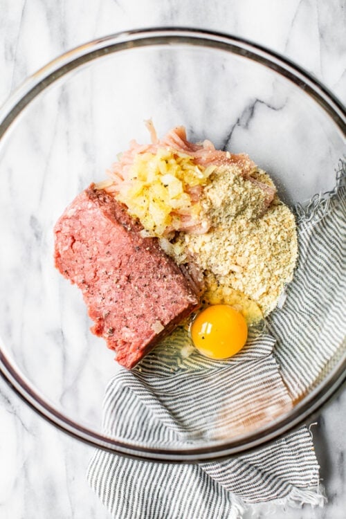 ingredients for Salisbury Steak