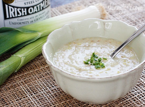 This classic Irish Oatmeal Leek soup also known as Brotchán Roy, traditionally served during Lent. I love the creamy texture of a hearty bowl of oatmeal soup – total comfort food!
