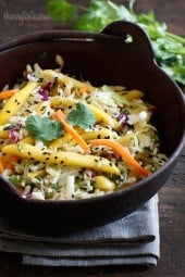 Asian Slaw with mango