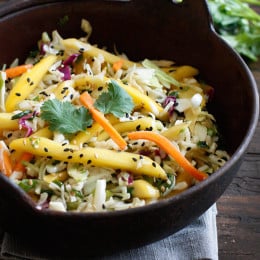 Asian Slaw with mango
