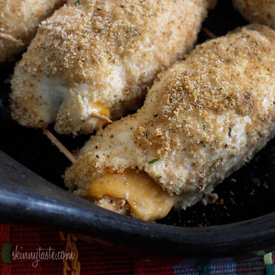 What happens when you combine Baked Jalapeño Poppers with chicken?? Oh yeah baby!! Cheesy stuffed chicken breast stuffed with diced jalapeño, cream cheese, cheddar jack cheese, scallions and bacon!