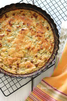 Crustless Zucchini Pie