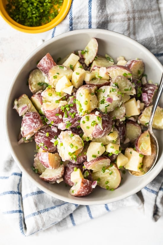 Baby Red Potato Salad with Apples