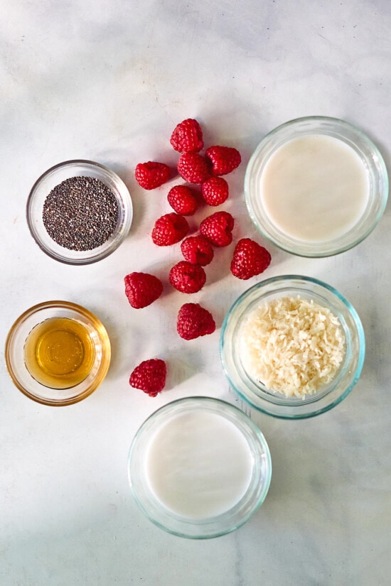 Raspberry Coconut Chia Pudding Popsicles