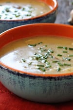 A velvety, creamy mushroom soup that is low in fat, yet rich in flavor. Perfect for lunch with a sandwich on the side, or makes a lovely first course for dinner.