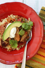 Slow Cooker Pork and Green Chili Stew – Chunks of lean pork, slow cooked in the crock pot with tomatoes, green chiles and jalapeño for a delicious weeknight stew meal with a little bit of heat!