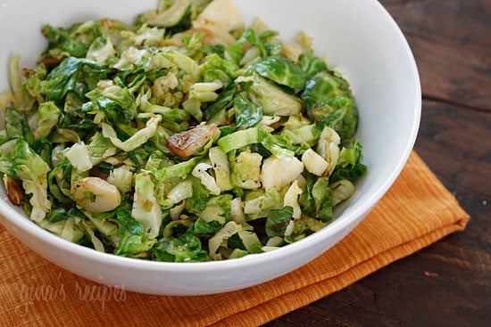 Penne pasta tossed with sauteed brussels sprouts and a quick meat ragu using lean ground turkey and just enough hot Italian pork sausage to enhance the flavor of the sauce. A hearty pasta dish for a crisp Autumn day.