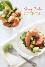 Shrimp cocktail is fine, but when I want something special, I like to have my zesty lime shrimp ceviche style!