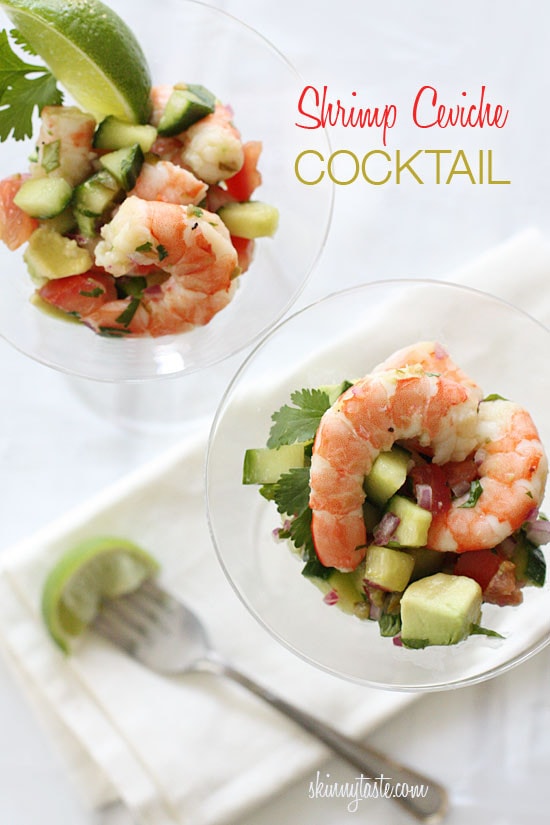 Shrimp cocktail is fine, but when I want something special, I like to have my zesty lime shrimp ceviche style!