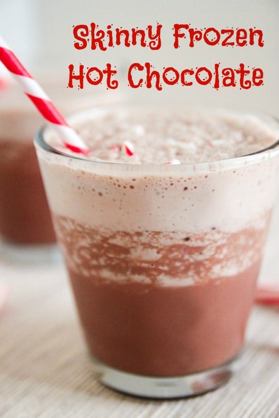 Skinny Frozen Hot Chocolate – A dreamy, icy blend of chocolatey goodness, without the guilt! 