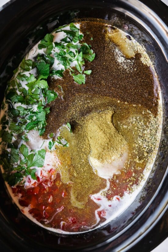 Crockpot Chicken and Black Bean Soup