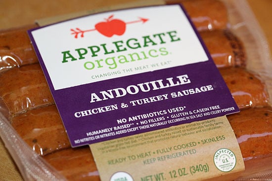 A chicken and sausage stew made with skinless chicken legs and spicy andouille sausage simmered with flavors from the deep south – without the extra fat.