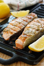 Grilled Garlic Dijon Herb Salmon