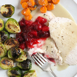 Slow Cooker Turkey Breast with Gravy is an easy way to prepare turkey breast that doesn't require too much fuss!