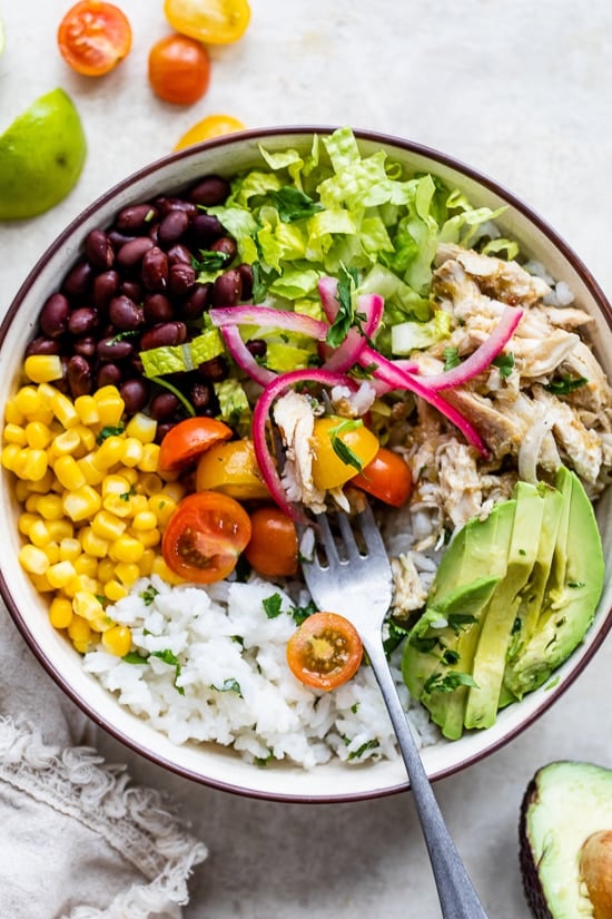 Salsa Verde Chicken Bowl