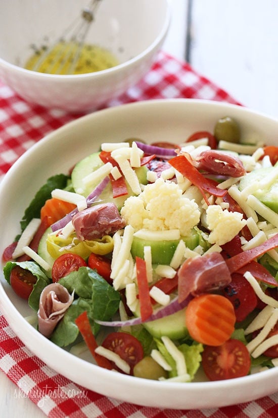 This colorful, Italian Antipasto Salad is perfect for lunch and so easy to make!
