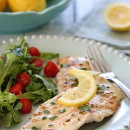 Chicken Francese is an Italian-American dish made with sautéed chicken cutlets with a lemon-butter and white wine sauce. It's my husband's favorite dish, so it's always on rotation in my house!