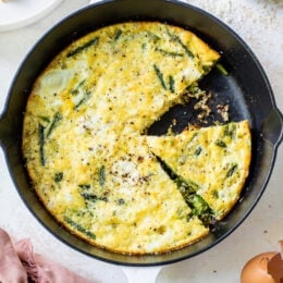 Asparagus and Swiss Cheese Frittata