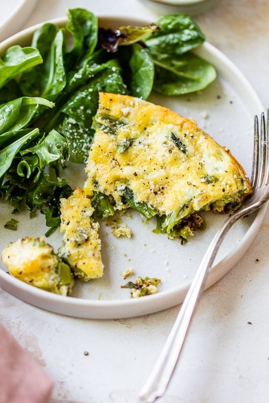 Asparagus and Swiss Cheese Frittata