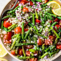 Lemon Asparagus Couscous Salad