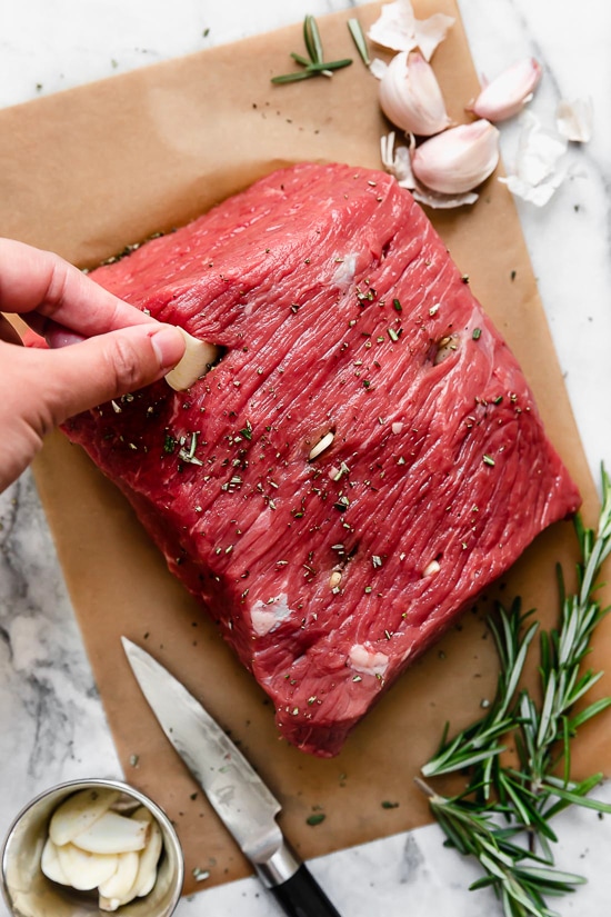 Garlic Lovers Roast Beef is my family's favorite roast beef recipe, so flavorful and loaded with garlic as the name implies.