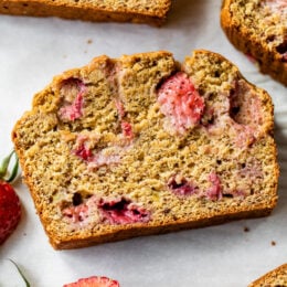 Roasted Strawberry Banana Bread