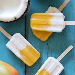 Coconut Mango Ice Pops