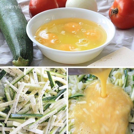 Garden tomatoes, zucchini, and eggs