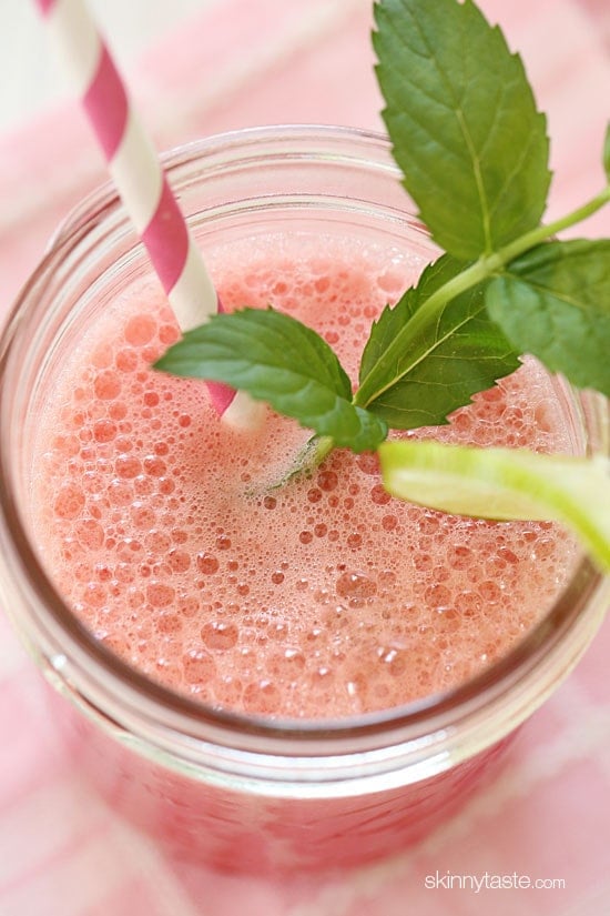 Agua De Sandia (Watermelon Water) Agua Fresca – Can't think of anything more thirst quenching than this on a hot summer day – chilled watermelon puree, a squeeze of lime, over a glass of ice.