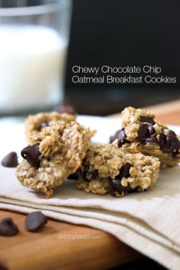 Oats, ripe bananas and chocolate chips – these healthy, "breakfast" cookies are chewy and delicious, and made with just three ingredients.