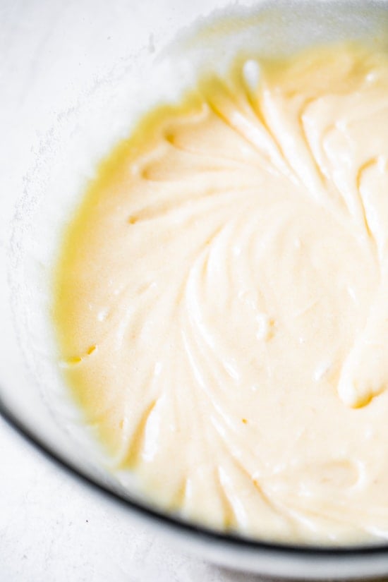 A simple sugar cookie dough is rolled in sugar and pumpkin pie spice to make these soft and chewy Pumpkin Snickerdoodles. Pumpkin snickerdoodle batter in a bowl