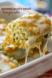 Butternut Squash Lasagna Roll Ups