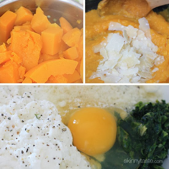 Ingrediens for Butternut Squash Lasagna Roll Ups