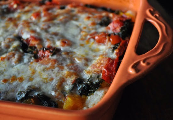 Roast Pumpkin and Kale Lasagna