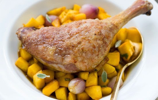 Roasted Pumpkin with Mulled Sorghum Glaze