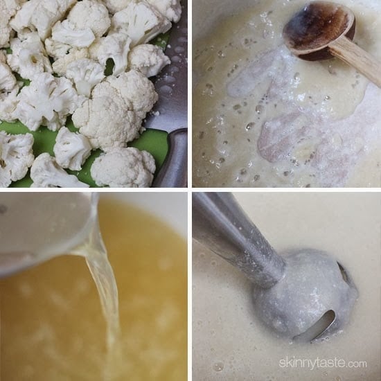 Dad's Creamy Cauliflower Soup was always a favorite growing up, and it's so easy with just 5 ingredients!