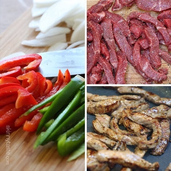 Quick skillet steak with onions, peppers, mushrooms loaded on top of a baked potato and topped with melted cheese – this loaded Philly cheesesteak baked potato is perfect for the meat and potato lover in your life!
