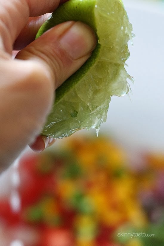 These Ceviche Cucumber Cups are made with fresh raw fish (shellfish), lime juice, onions and cilantro, making it gluten-free, paleo friendly and low-carb!