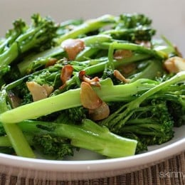 Broccolini, also known as baby broccoli, makes a fantastic, quick side dish and compliments just about anything from beef roasts, lamb, fish, turkey, chicken, lasagna and more.