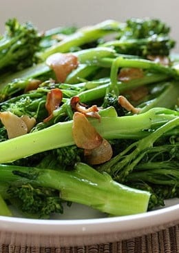Broccolini, also known as baby broccoli, makes a fantastic, quick side dish and compliments just about anything from beef roasts, lamb, fish, turkey, chicken, lasagna and more.