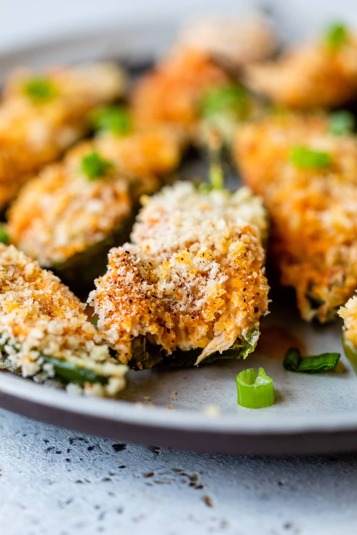 Baked Buffalo Chicken Jalapeno Poppers