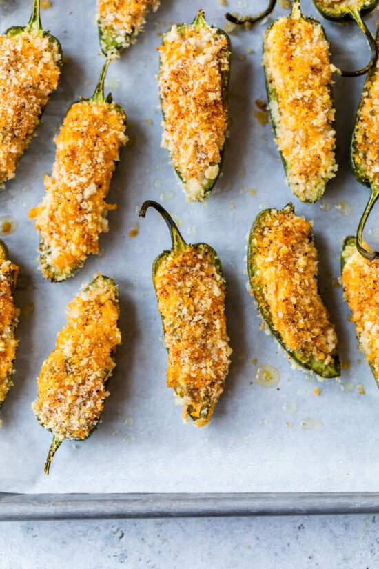 Baked Buffalo Chicken Jalapeno Poppers