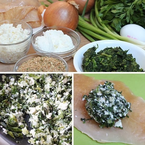 This easy spinach and feta stuffed chicken breasts dinner are basically chicken cutlets stuffed with spinach feta and ricotta, breaded and baked to perfection!