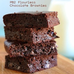 PB2 Flourless Chocolate Brownies, made with PB2