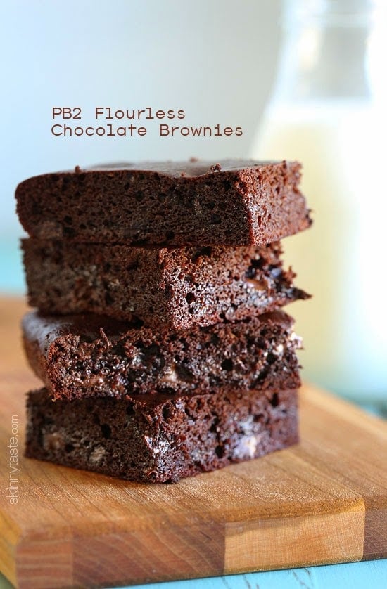 PB2 Flourless Chocolate Brownies, made with PB2