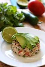 Canned Tuna Ceviche – Transform ordinary canned tuna into a zesty, flavorful lunch with a Latin flair by adding fresh lime juice, cilantro, jalapeño, tomato and avocado in this easy tuna ceviche – so good!