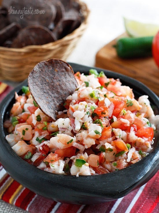 Skinny Shrimp Salsa