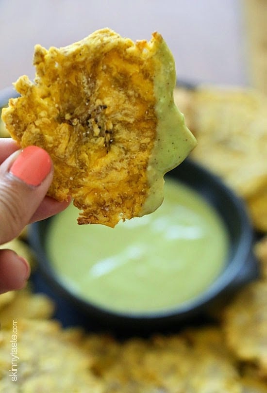 Baked Tostones – These savory plantains have been made lighter by baking instead of frying – you won't believe how good they taste!