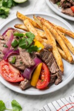 Lomo saltado on plate