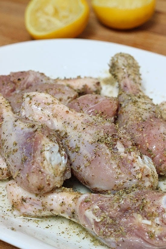 Lemon Feta Chicken with Oregano is made with Mediterranean ingredients such as lemon, oregano and feta cheese turning ordinary chicken into a spectacular dinner